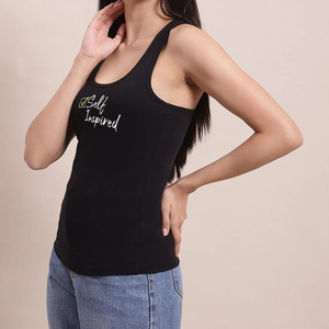 Débardeur Femme Tendance en Coton et Polyester, Idéal pour la Gym et le Fitness, Vêtement d'Entraînement, Service OEM Disponible - Product Image 4