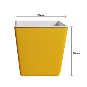 Colorful Flower Pot <b>Square</b> Decorative Planters for Flower Arrangements Indoor or Outdoor Multi-Colors - Product Image 2