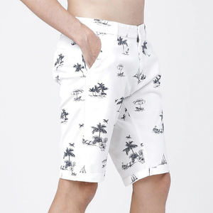 Pantalones Cortos Casuales Estampados para Hombre, de Algodón, Hasta la Rodilla, Estilo Chino Clásico, con Botones, para Uso Diario - Product Image 3