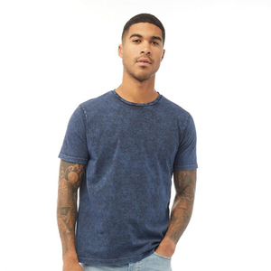 Nouveau T-shirt décontracté pour homme en polyester/coton, coupe classique, délavé à l'acide, confortable, léger, respirant et écologique - Product Image 5