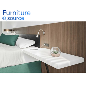 HPL ชุดเฟอร์นิเจอร์ห้องนอนในโรงแรมแบบทนทานไม้อัดขนาดกะทัดรัด - Product Image 3