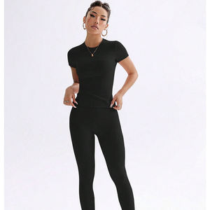 T-shirts de sport respirants et légers à manches courtes pour femmes, séchage rapide, grandes tailles, décontractés, coupe courte - Product Image 3