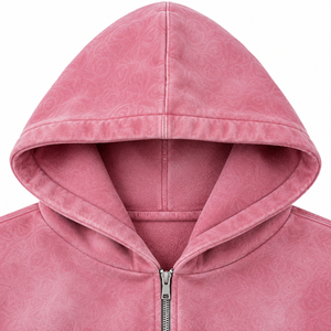 Men's <b>Pink</b> Hooded Tracksuit Full Length Loose Fit Casual <b>Sweatshirt</b> And Pants Set With Floral Print Side Pockets Autumn Wear - Product Image 6