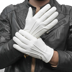 Guantes de Conducción de Piel de Oveja Blanca hasta la Muñeca, Estilo Sencillo, Sin Forro, para Uso Diario en Negocios, Invierno y Primavera - Product Image 4