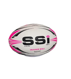 Ballon de rugby à la demande Qualité d'entraînement de qualité supérieure entièrement cousu à la main avec prise en main durable et super vessie avec logo personnalisé - Product Image 4