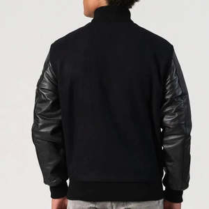 Veste universitaire décontractée pour homme avec logo personnalisé, coupe-vent, respirante, imperméable, impression par décharge, fermeture éclair frontale, qualité OEM supérieure - Product Image 3