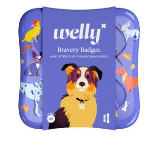 Welly Dog Kids bende autoadesive assortite 48 Count materiale in tessuto flessibile - Product Image 1