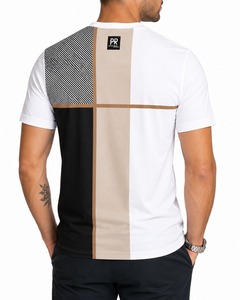 T-shirt streetwear de luxe surdimensionné pour homme, logo imprimé personnalisé, coton épais, col uni, impression numérique personnalisée - Product Image 2