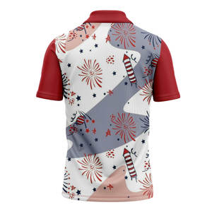 เสื้อโปโลปักลายใหม่ ผ้าโพลีเอสเตอร์ผสมสแปนเด็กซ์ ระบายอากาศได้ดี แห้งเร็ว สำหรับผู้ชาย - Product Image 2