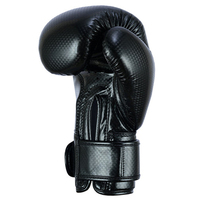 Gants de boxe unisexes en cuir PU avec logo personnalisé, sangle de poignet réglable, fermeture respirante à scratch, vente en gros
