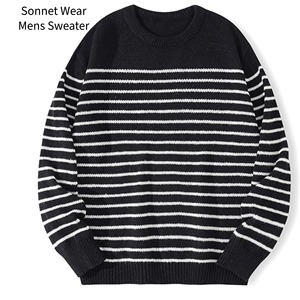 Men's 100% Cotton Print Full Sleeve Knitted Pullover Sweater - Product Image 3