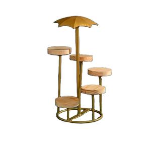 Soporte de metal para pasteles para servir resina y herramientas de metal Placa redonda Soporte moderno para pasteles y pasteles - Product Image 5