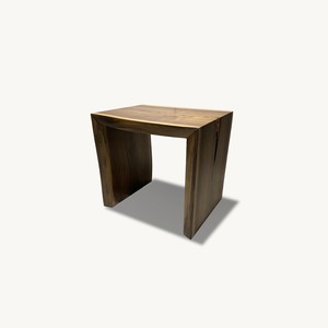 Handcrafted Walnut Wood <b>Bar</b> <b>Stool</b> | Artisan Wooden <b>Stools</b> Wholesale India - Product Image 1
