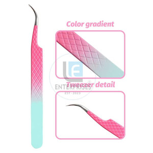 Pince à épiler pour extensions de cils, dernière conception, fabriquée au Pakistan, couleur unie - Product Image 3