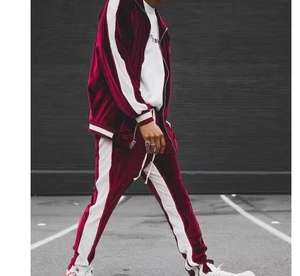 Gran oferta de chándal de terciopelo de poliéster para correr para hombre, chándal para correr, chándal con logotipo personalizado para hombre - Product Image 3