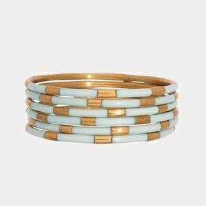 Handforge Global Impex Women's Luxury <b>Resin</b> Brass Bangles Ethnic Style Party Occasion Wholesale Bulk Custom Logo - Product Image 2