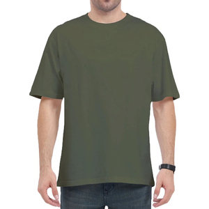 Camiseta de Cuello Redondo y Manga Corta para Hombre, Talla Grande, 100% Algodón, Camiseta Corta Extra Grande, Modelo 2026 - Product Image 4