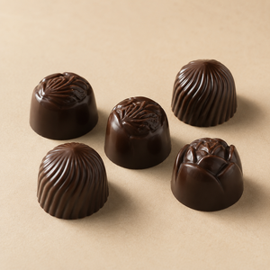Bittersweet Compound Dark <b>Chocolate</b> Floral-shaped Candies Packed In Custom Packaging Box For <b>Chocolates</b> And Sweets - Product Image 3