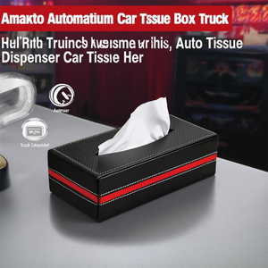 Caja de pañuelos premium para automóvil Amato Automotive, accesorios para camioneta con dispensador automático de pañuelos, soporte para pañuelos de automóvil - Product Image 3