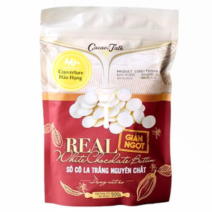 Chocolate Blanco Puro en Oferta, Etiqueta Privada Personalizada, Venta al por Mayor, HALAL, Botones de Chocolate Blanco Real con 40% de Cacao, para Repostería y Galletas, 1 kg, Buen Precio - Product Image 1