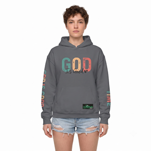 Unisex Casual Solid Embroidered <b>Grey</b> 100% Bamboo Fiber Oversized Crewneck Drop Shoulder Long Sleeve Pullover <b>Sweatshirt</b> - Product Image 1