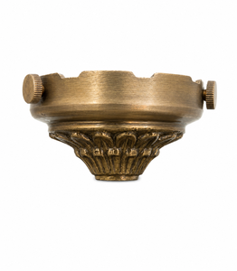 Support d'abat-jour en laiton massif de qualité supérieure, design antique, surface polie, 66 mm, fixation unilatérale - Product Image 5