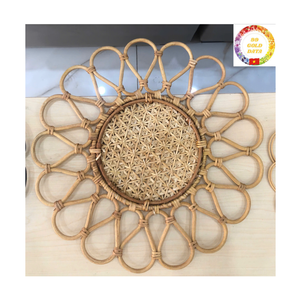 Rattan Placemat | Handmade Boho Wicker | Eco Charger <b>Plate</b> | Bulk Wholesale Supplier - Product Image 1