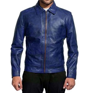 เสื้อแจ็คเก็ตหนังแท้บุรุษ สไตล์ไบค์เกอร์ หนังวัว สำหรับฤดูหนาว  ออกแบบได้ตามสั่ง ขายส่งจากโรงงาน - Product Image 2