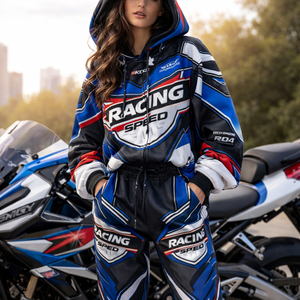 Chaqueta Unisex Moderna Cortavientos con Estampado Digital, 240g, 100% Poliéster, Manga Larga, para Primavera y Otoño, Ropa de Motociclismo y Automovilismo - Product Image 4