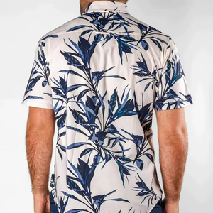 Chemise Hawaïenne Décontractée d'Été à Manches Courtes Imprimée, Personnalisable avec Motifs Graphiques pour la Plage - Product Image 2