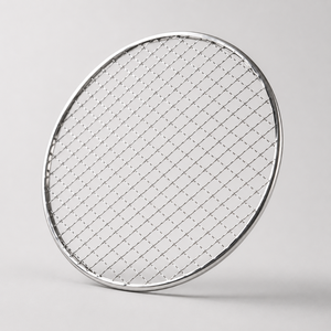 Round Stainless Steel Grilling <b>Tray</b> Disposable <b>BBQ</b> Mesh Easily Cleaned for Charcoal Barbecue Outdoor Use - Product Image 4