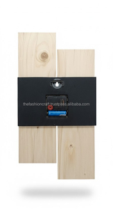 Horloge murale en bois de style moderne, faite à la main, de luxe, pour la décoration de la maison et du bureau, studio, salon - Product Image 4