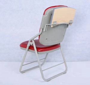 Chaise de conférence pliable avec tablette d'écriture, mobilier de bureau - Product Image 2