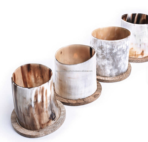 Handcrafted Polished Natural Animal & Nautical Style Buffalo Horn Shot Glass <b>Viking</b> Drinking <b>Cup</b> - Product Image 4