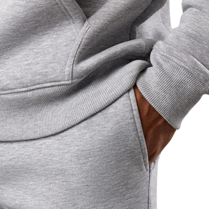 Mens Light Grey Hooded <b>Straight</b> <b>Leg</b> Tracksuit Casual Athletic Gymwear Hoodie and <b>Pants</b> Set Winter Sportswear Street Fashion - Product Image 6