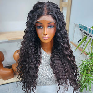 Pelucas de cabello humano con textura hermosa, cabello virgen vietnamita y birmano rizado, súper doblemente tramado, largo, con encaje HD. - Product Image 3