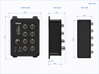 Switch Ethernet Industrial Gigabit M12 de 8 Puertos EN50155 IP67 con PoE Opcional, Gestión SNMP y QoS para Entornos Ferroviarios Hostiles