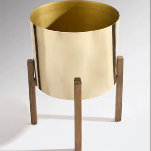 Jardinière avec support, décoration de luxe pour la maison, jardinière en métal pour l'exportation - Product Image 1