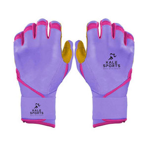 Guantes de Bateo de Béisbol con Logotipo Personalizado, Guantes Profesionales de Softbol, Cierre de Velcro, Alta Calidad, Hechos con Cuero Vacuno Genuino - Product Image 1