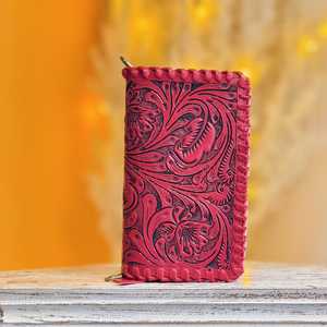 Cartera de Cuero Genuino Tallada a Mano, Moderna y Elegante, 2026, con Espacio para Teléfono, Multiusos, Color Rosa, Tipo Bandolera - Product Image 3