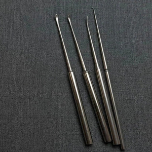 Ensemble de sondes et crochets dissecteurs Aesculap Penfield Jamso Industries, 4 instruments chirurgicaux de neurologie en acier inoxydable, certifiés CE, manuels - Product Image 3