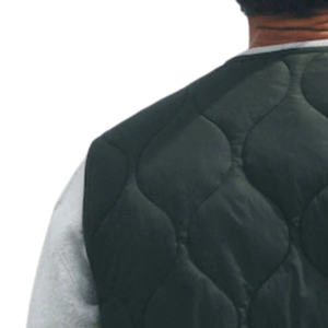 <b>Men</b> Olive Green Quilted <b>Vest</b> Lightweight Sleeveless Puffer Jacket Full Zip Padded Gilet Casual Outdoor Winter Bodywarmer for <b>Men</b> - Product Image 4
