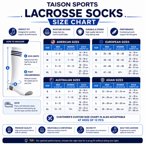 Premium 320 GSM Cotton Nylon Spandex Lacrosse Crew <b>Socks</b> Gray <b>Black</b> Custom Knitted Logo OEM - Product Image 3