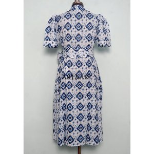 Robe Kangourou Courte Confortable en Coton Imprimé à la Main, Style Doux et Uni, pour Femme, Idéale pour les Fêtes Décontractées - Product Image 6
