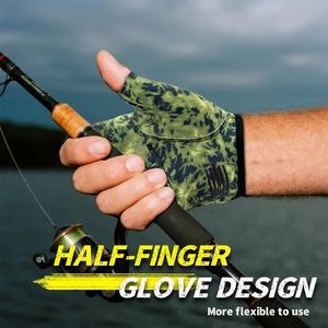 Guantes de Pesca Sublimados Personalizados Más Vendidos, Guantes de Silicona Resistentes al Viento para Camping y Caza, Guantes Hechos a Medida - Product Image 3