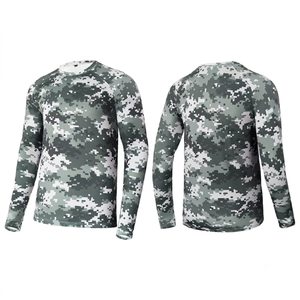 Rashguard personnalisé respirant à sublimation, camouflage, protection UV, manches longues, chasse, pêche, randonnée, performance, évacuation de l'humidité - Product Image 1