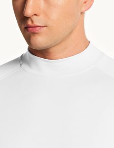 Camiseta Deportiva de Manga Larga para Hombre, Blanca, Anti-UV, Antibacteriana, Transpirable, Ecológica, de Secado Rápido, Poliéster/Nailon - Product Image 6