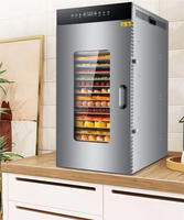 20-laags roestvrijstalen elektrische commerciële voedsel- en vleesdroger, jerky-dehydrator machine HJ-CM009-20