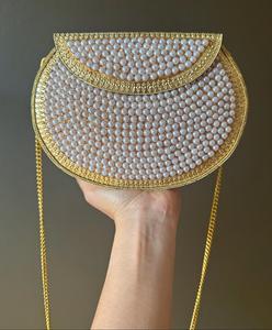 Bolso de noche de lujo para mujer, bolso de mano metálico blanco, bolso de mano con mosaico, mejor precio, bolso para bodas y fiestas, lentejuelas geométricas - Product Image 4