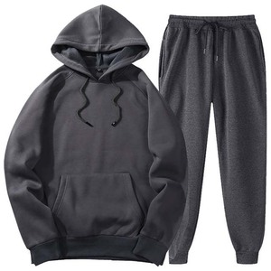 Survêtement de sport personnalisé de haute qualité pour la gym et le jogging, 100 % coton, pour hommes, ensemble 2 pièces, pull et pantalon, vêtements de sport pour adultes, collection 2026 - Product Image 4